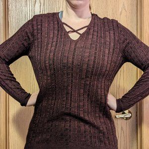 Maroon Long Sleeve Shirt